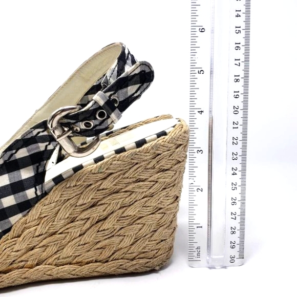 Stuart Weitzman Gingham Espadrille Slingback - Picture 12 of 14